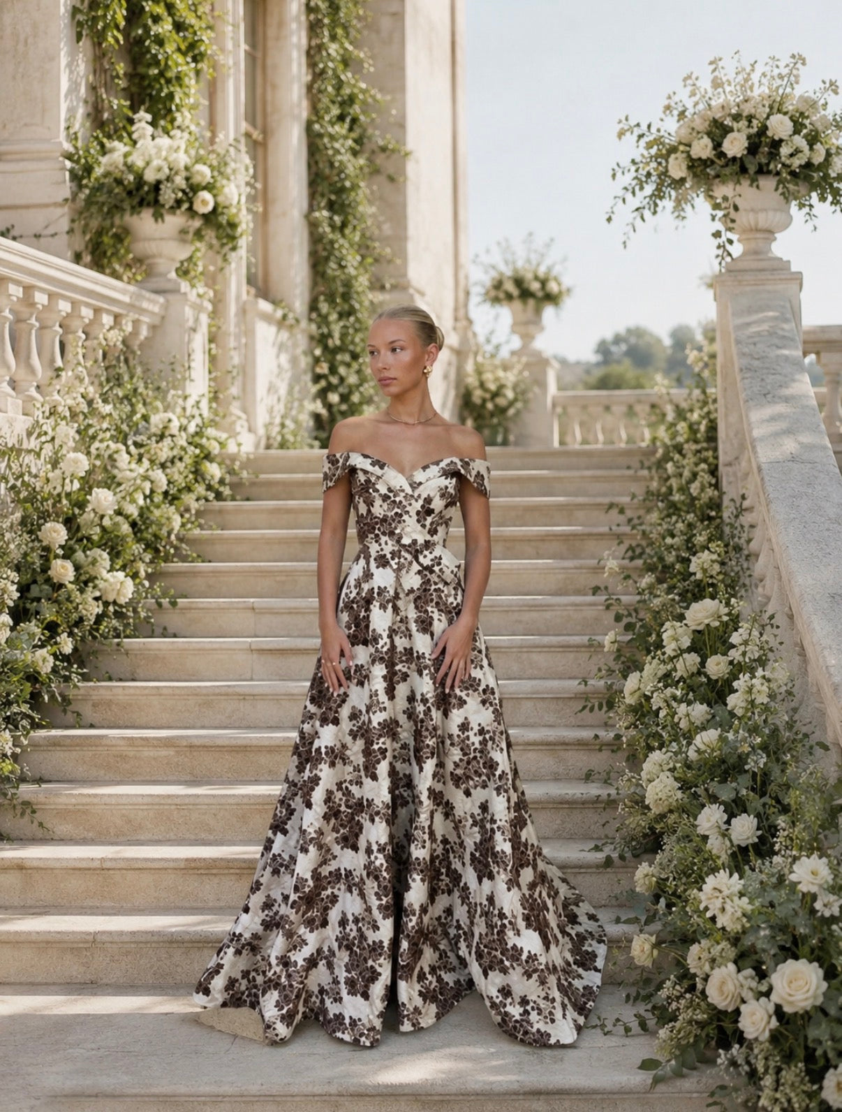 VESTIDO BALÃO BROCADO