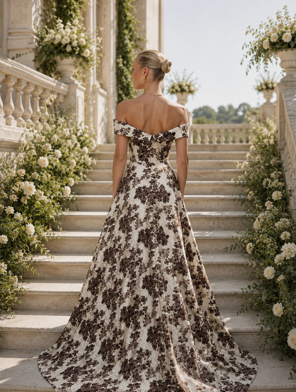VESTIDO BALÃO BROCADO