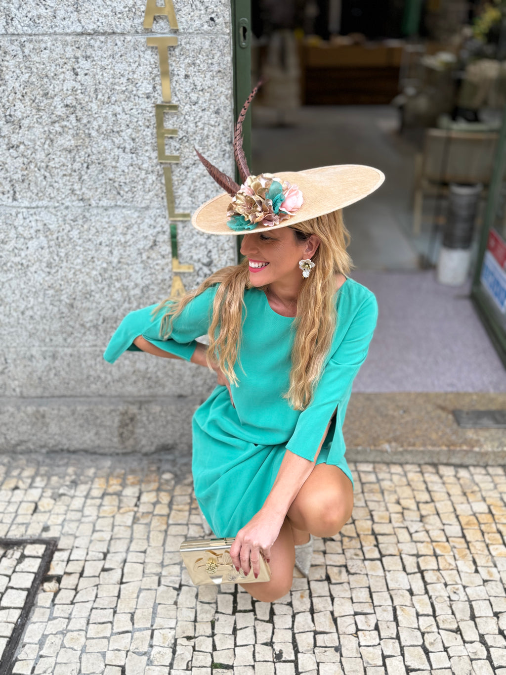 VESTIDO MIDI FLUIDO VERDE
