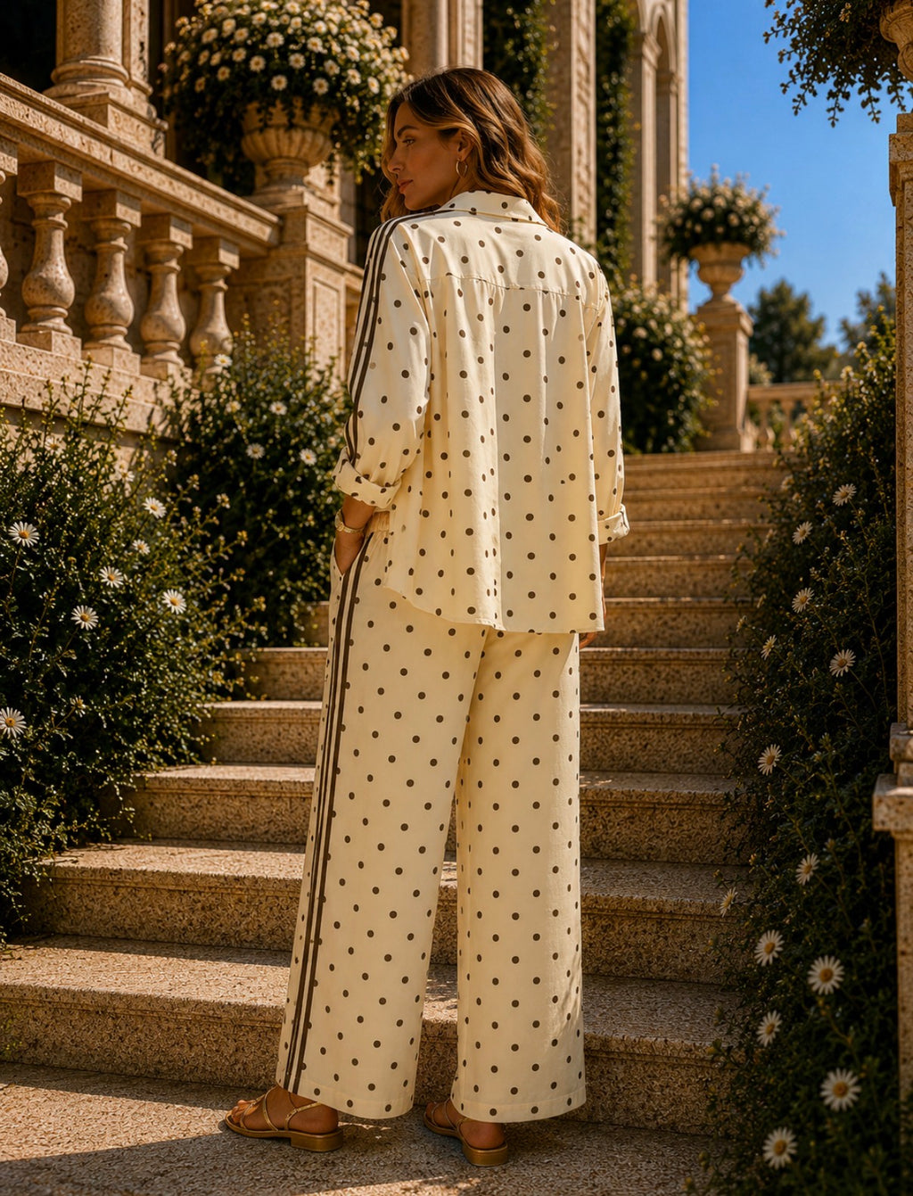 CONJUNTO AMARELO BOLINHAS