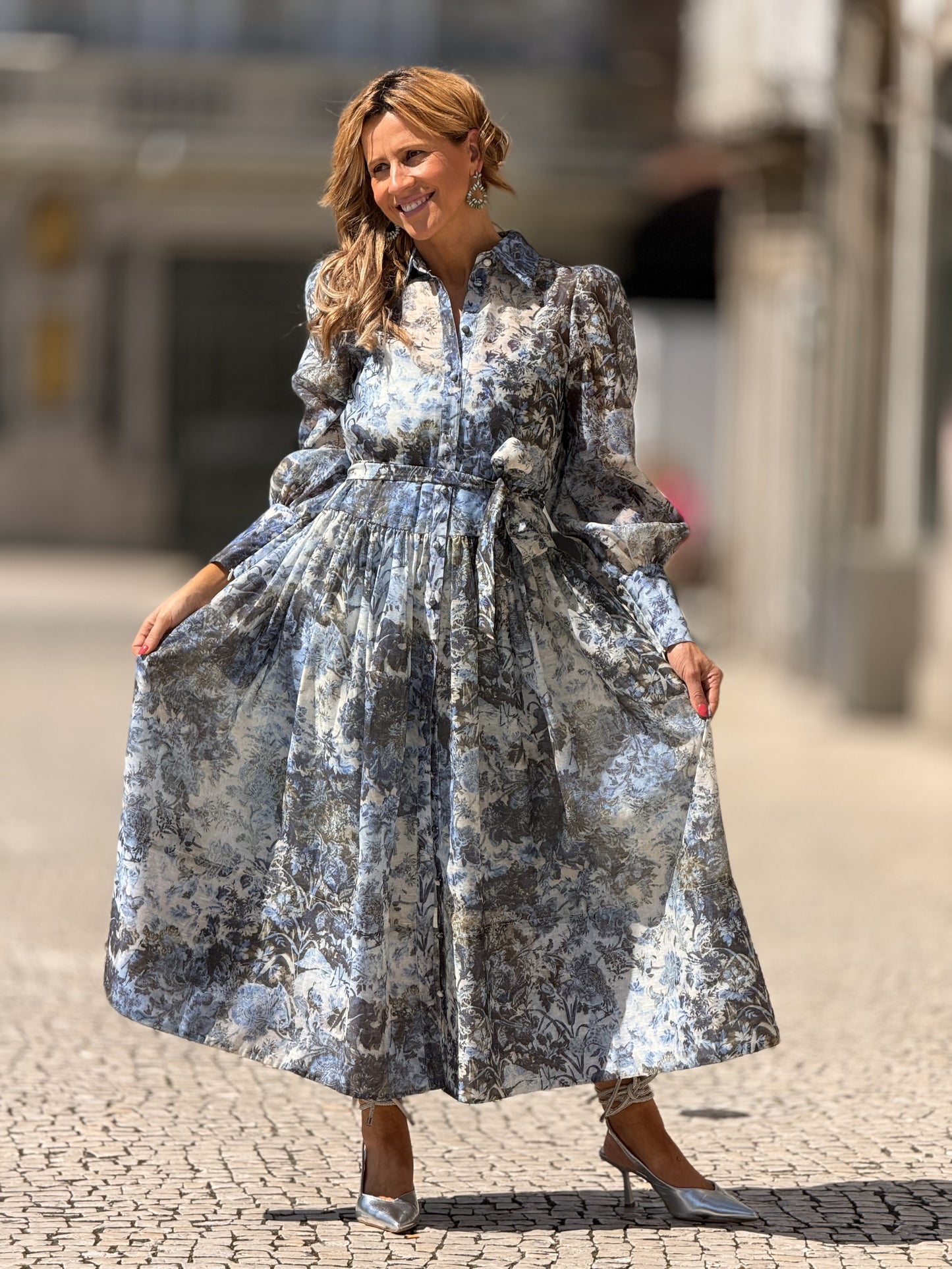 Vestido padrão floral