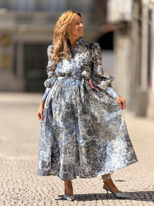 Vestido padrão floral