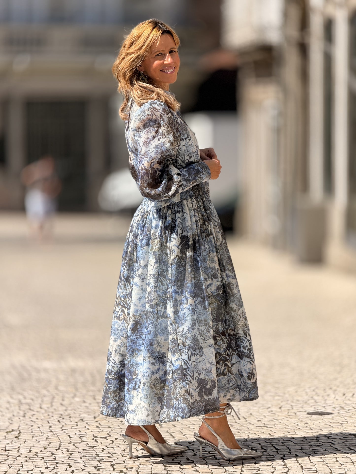 Vestido padrão floral
