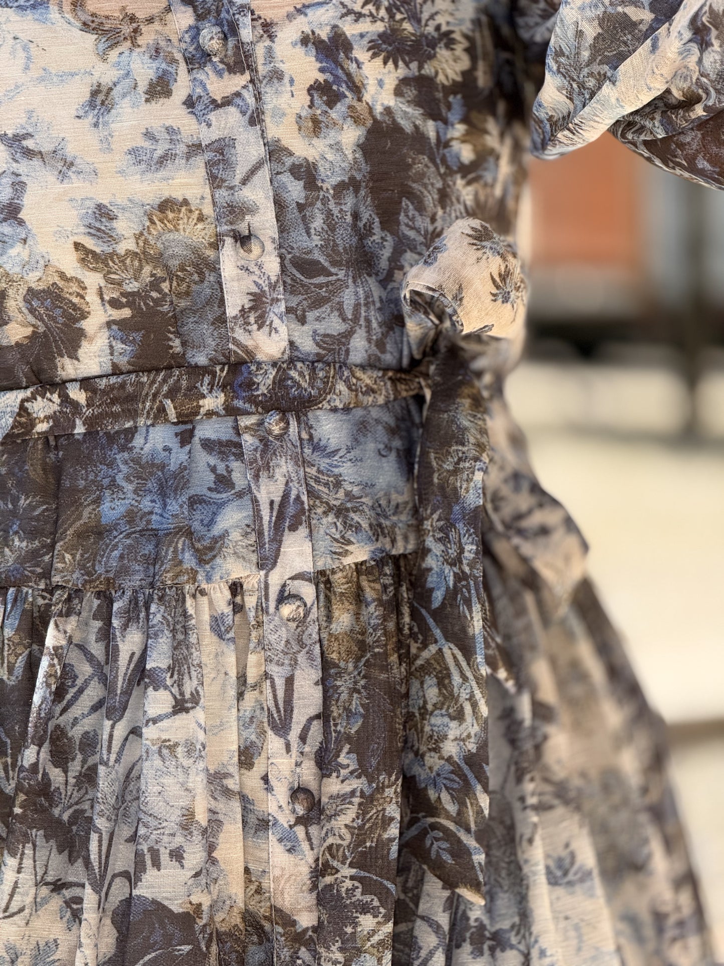 Vestido padrão floral
