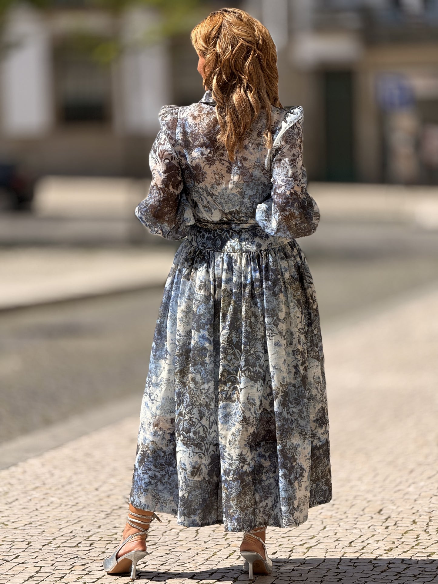 Vestido padrão floral