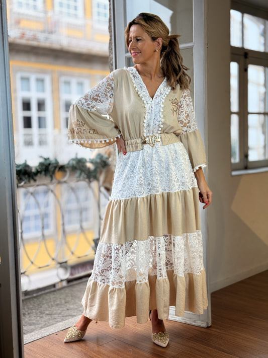 Vestido rendado