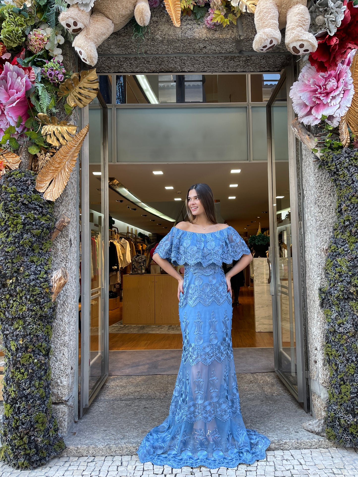 Vestido renda