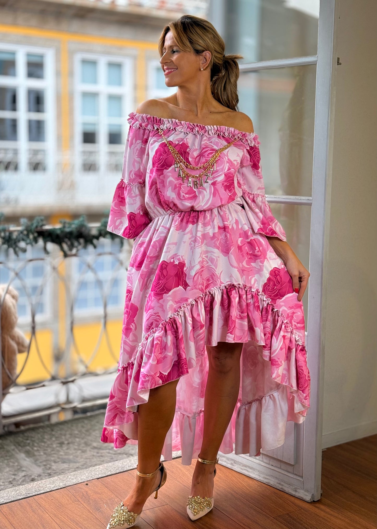 Vestido rosas