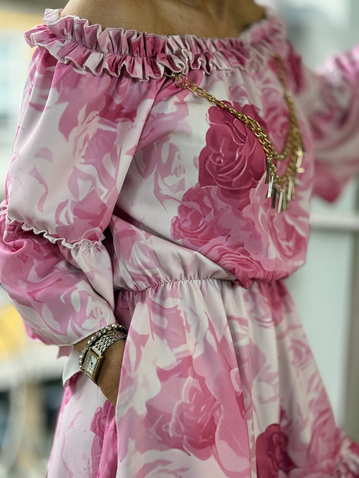 Vestido rosas