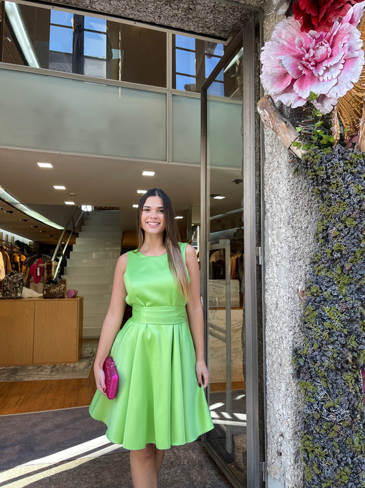 Vestido bailarina com laço