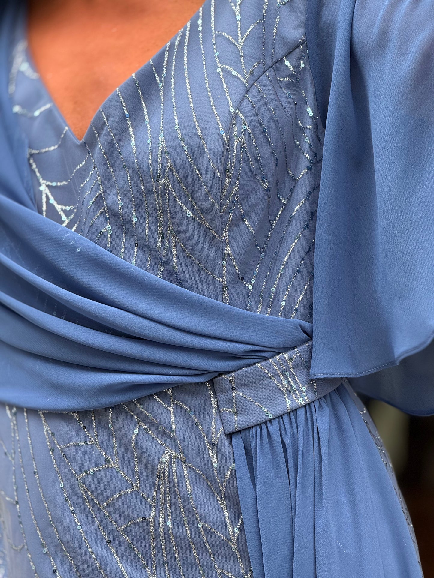 Vestido tule e lantejoula