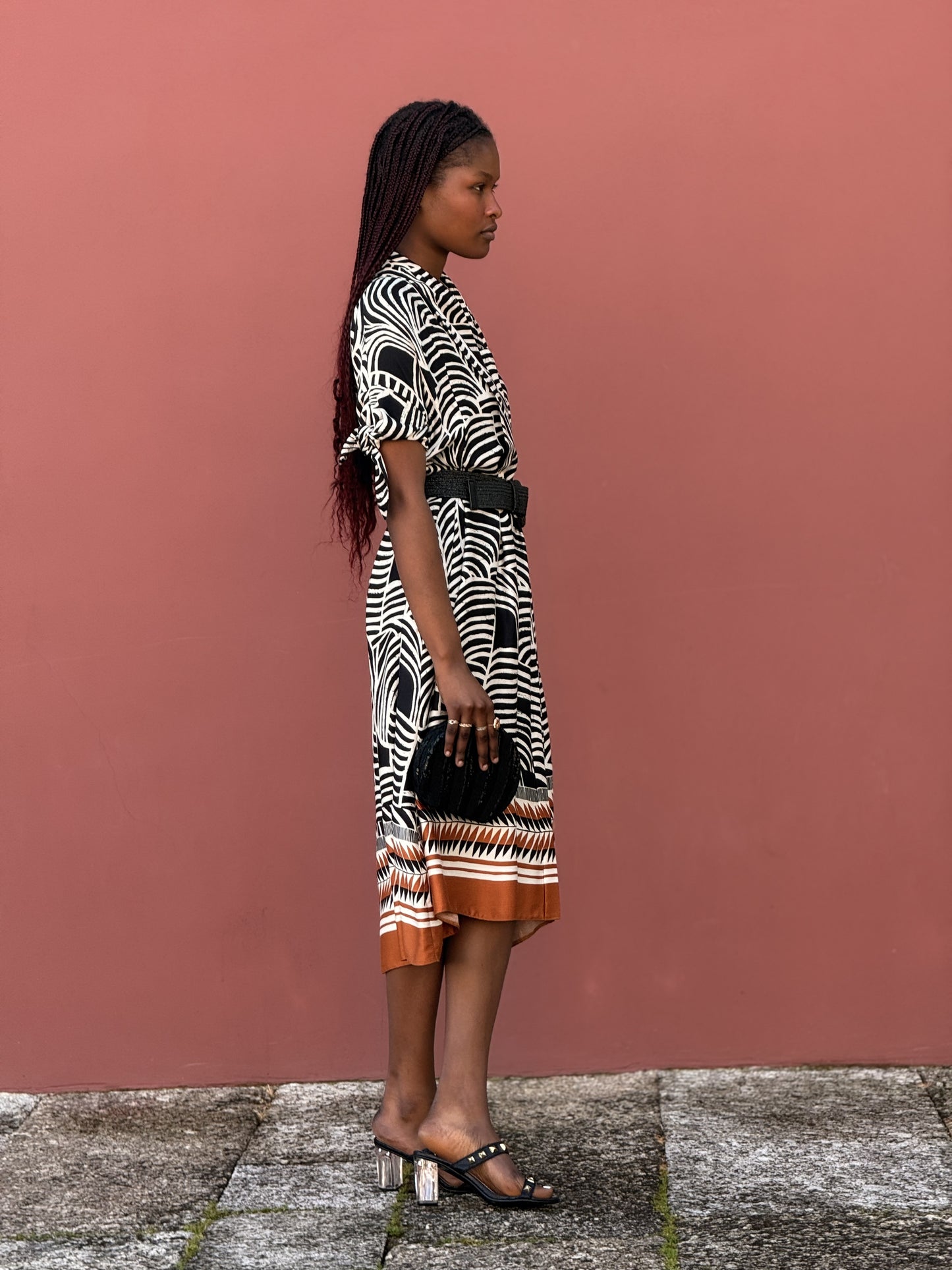 Vestido com cinto