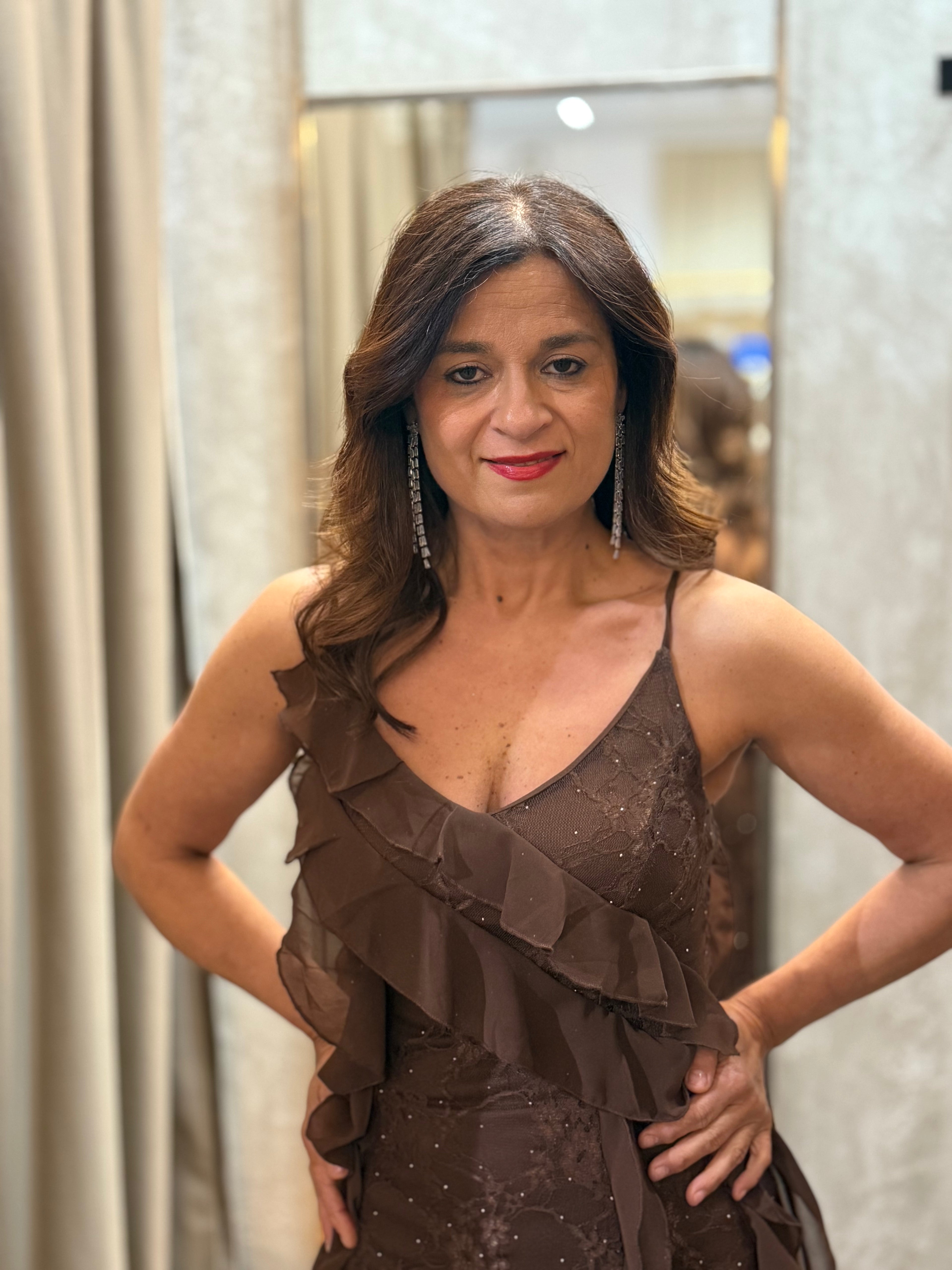 VESTIDO MIDI FOLHOS