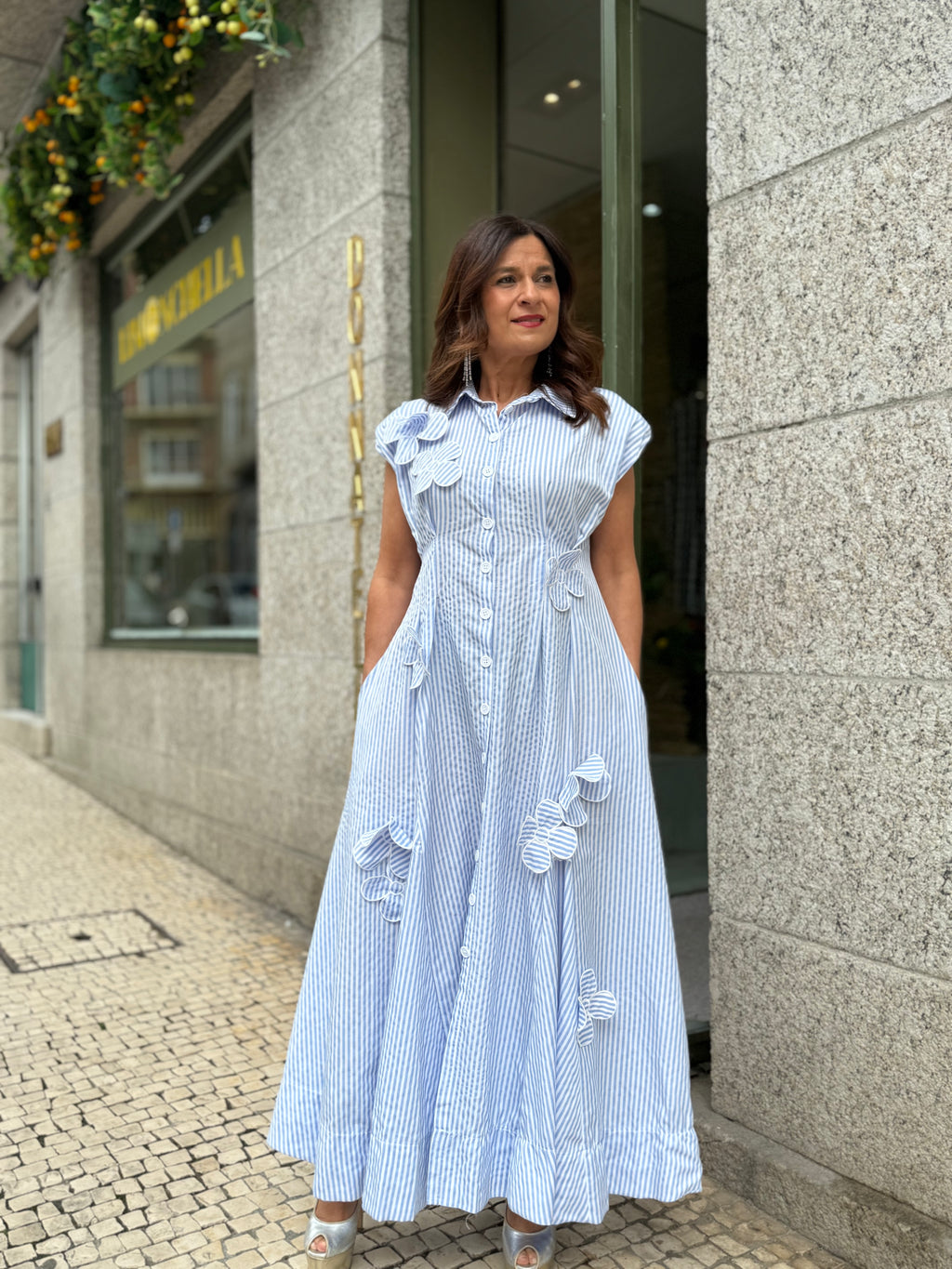 VESTIDO CAMISEIRO AZUL