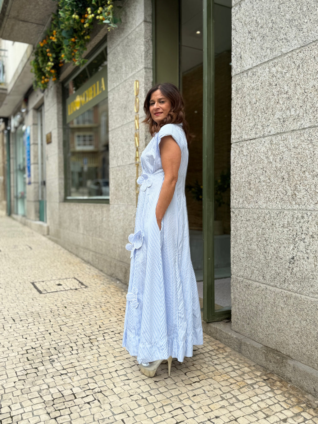 VESTIDO CAMISEIRO AZUL