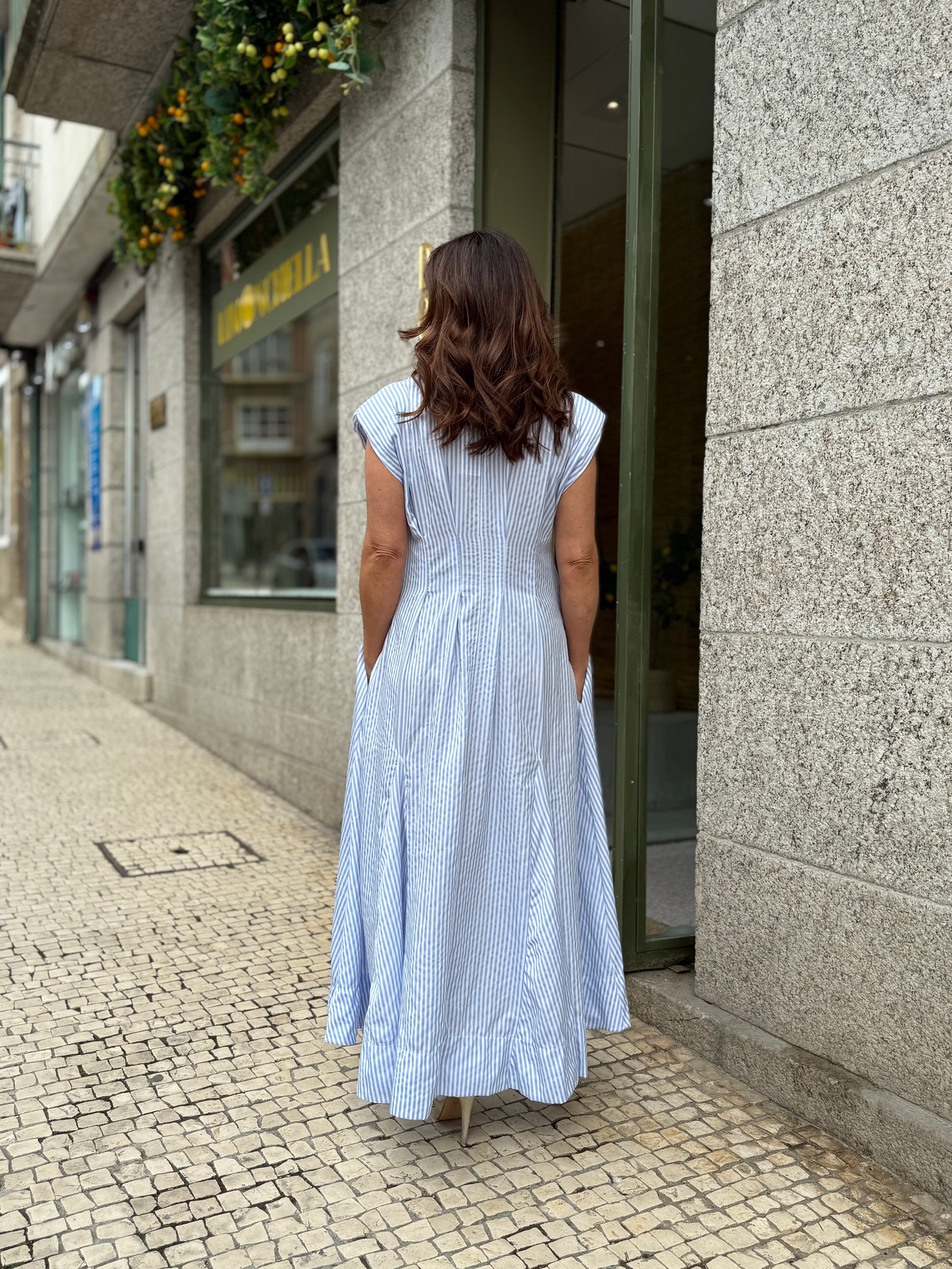 VESTIDO CAMISEIRO AZUL
