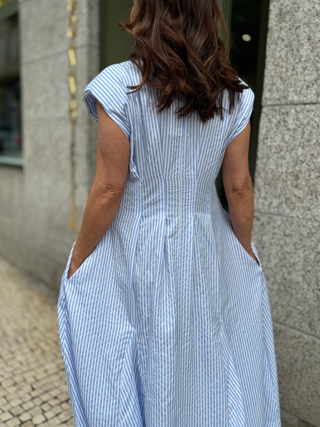 VESTIDO CAMISEIRO AZUL