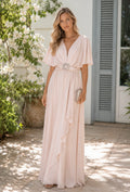 VESTIDO LONGO ROSA NUDE