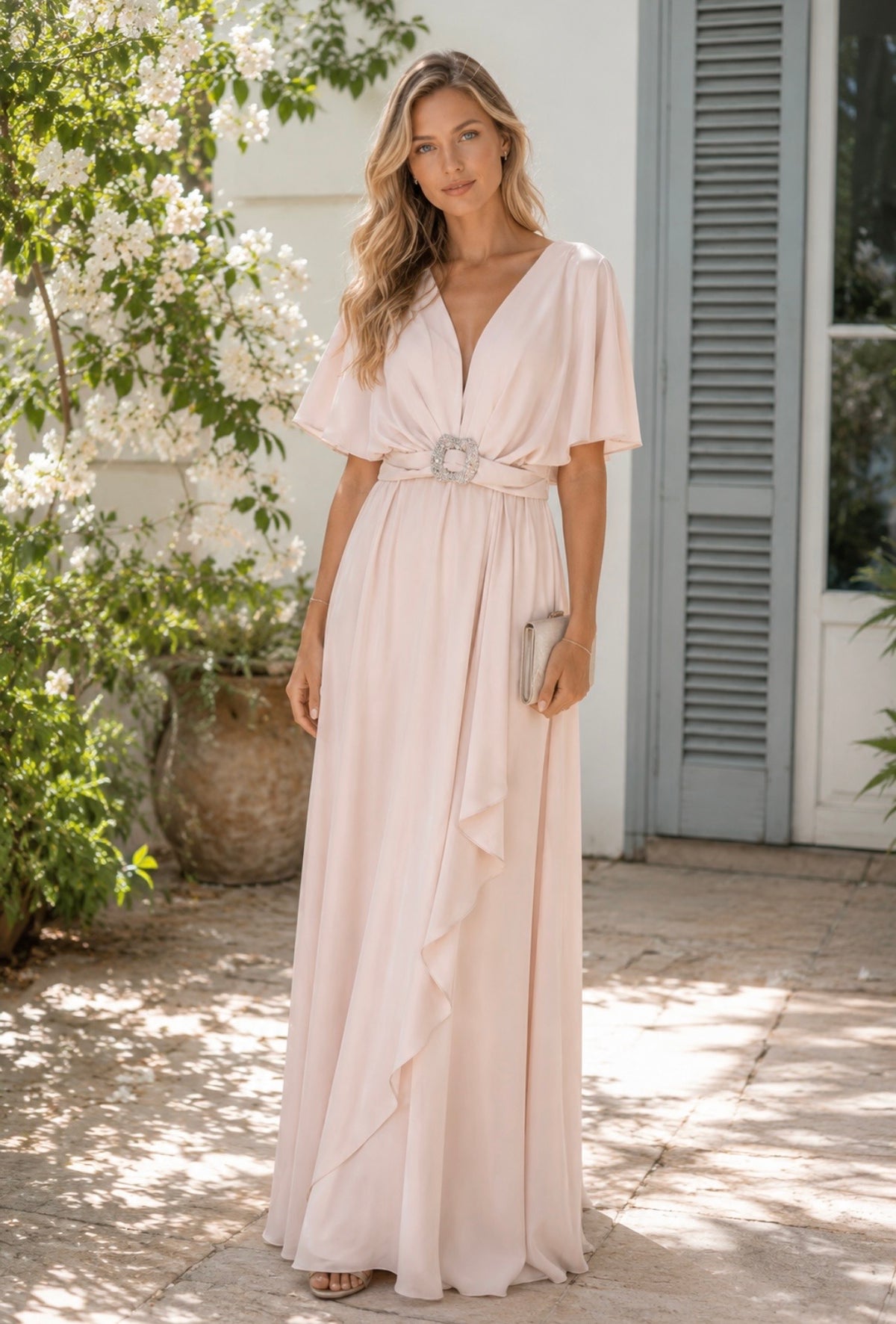 VESTIDO LONGO ROSA NUDE
