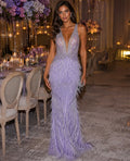 VESTIDO DE GALA LAVANDA