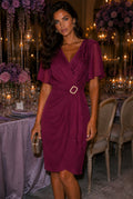 VESTIDO MIDI BORDEAUX