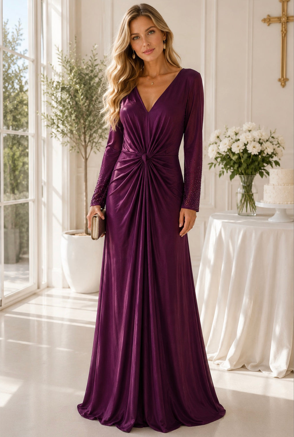 VESTIDO LONGO BERINGELA