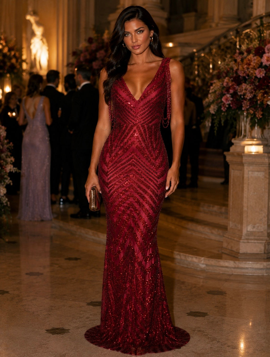 VESTIDO GALA VERMELHO