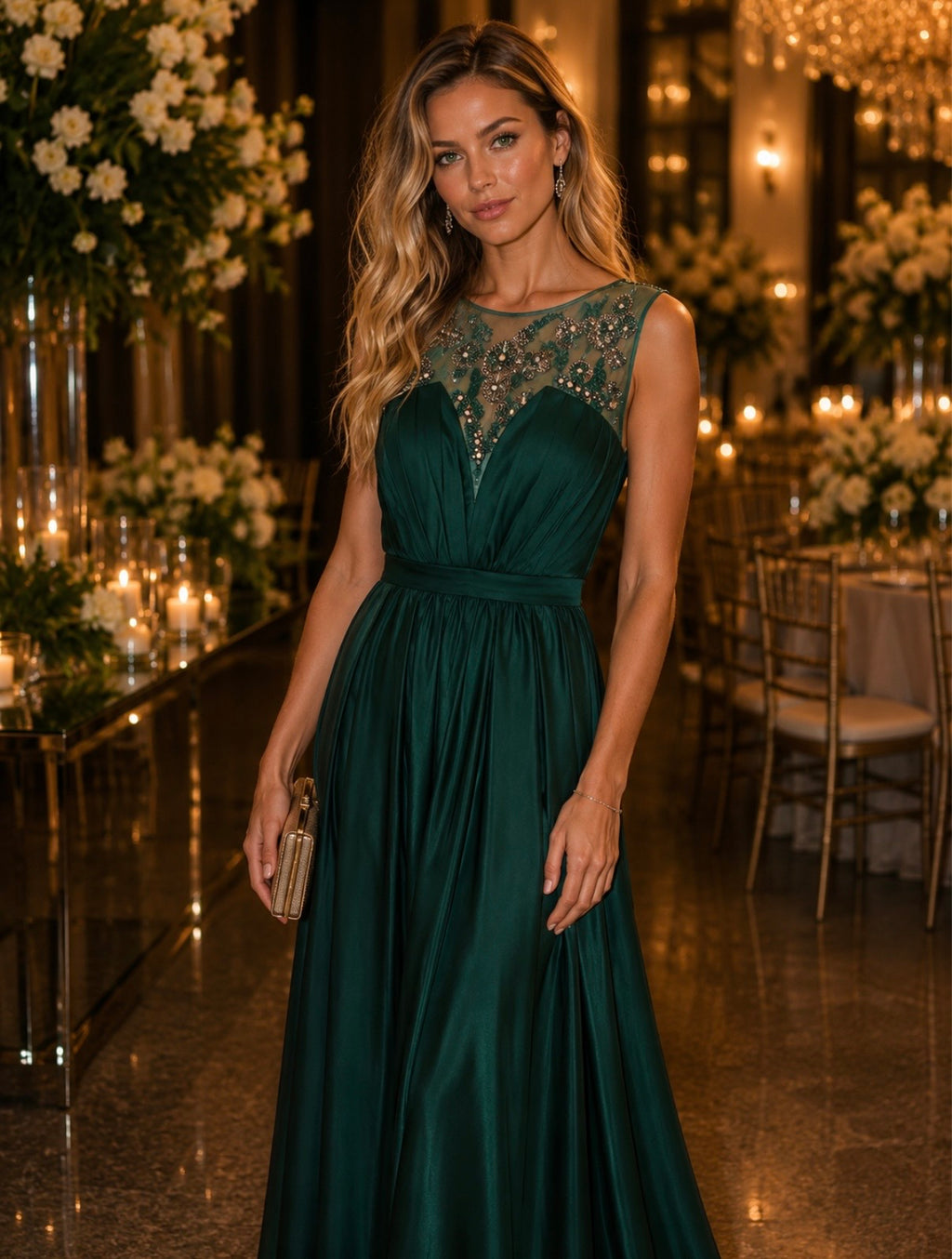 VESTIDO VERDE ESMERALDA
