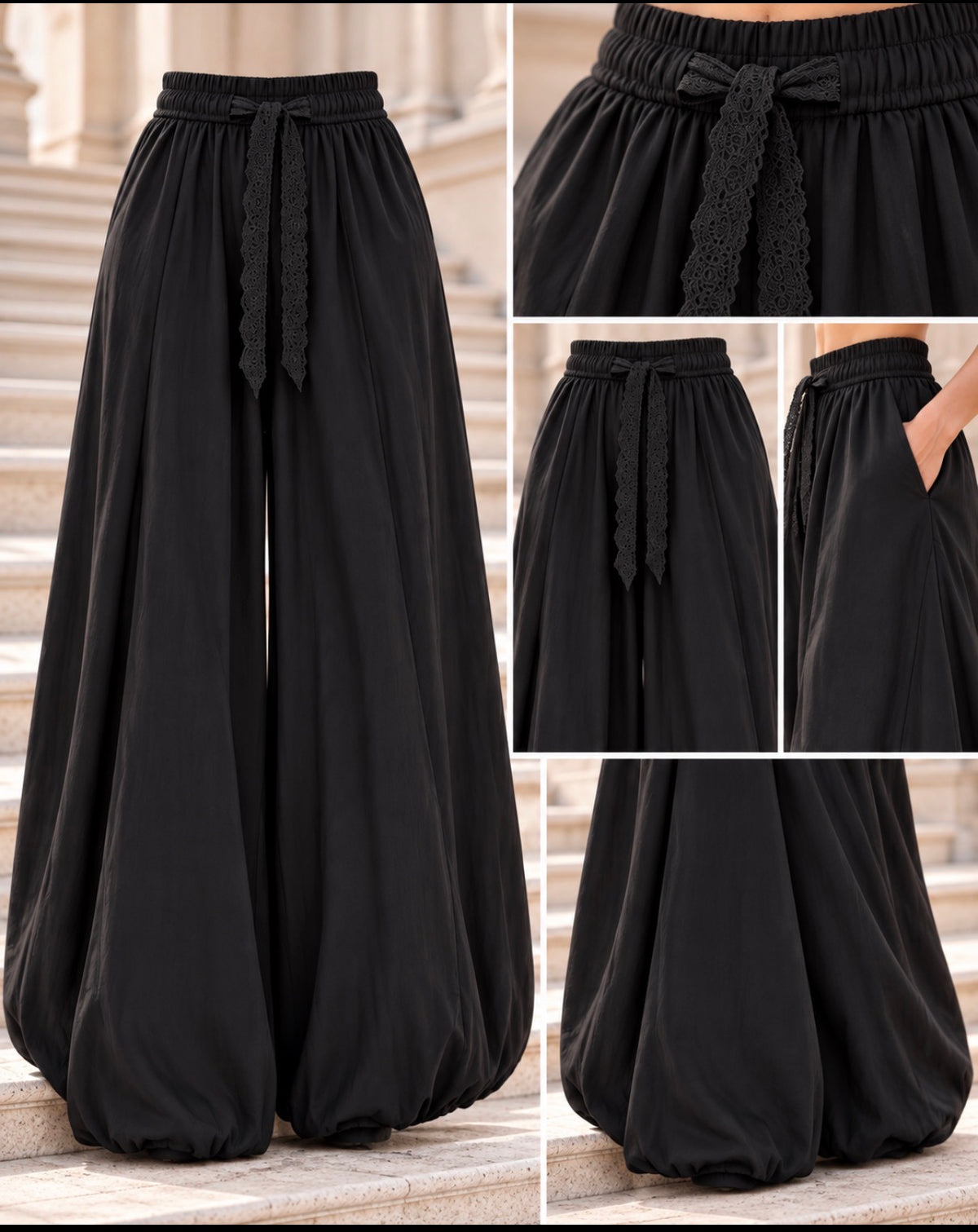 CALÇAS PRETAS PANTALONAS
