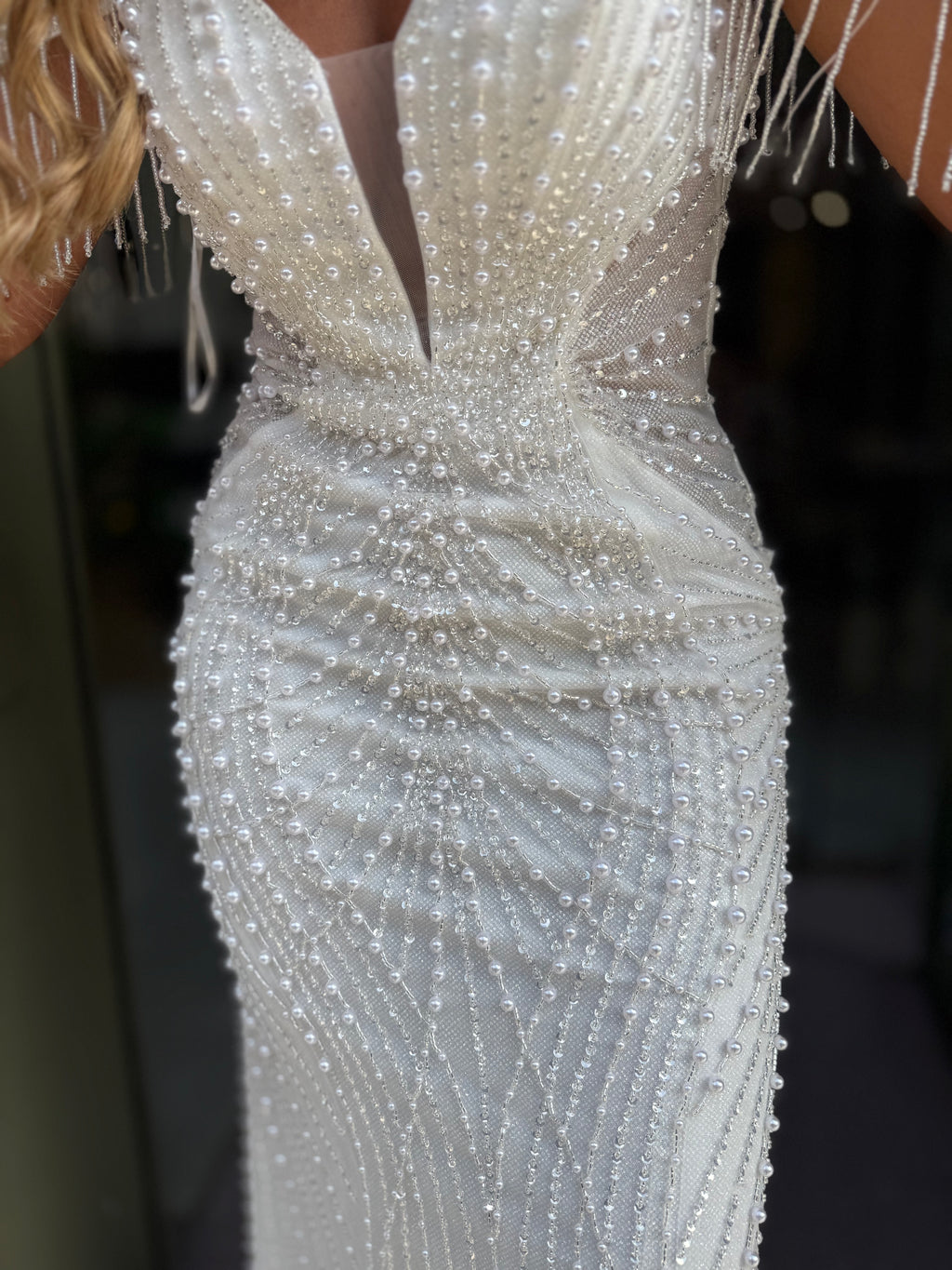 VESTIDO BRANCO PÉROLAS