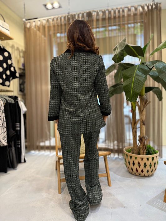 Calça de malha verde