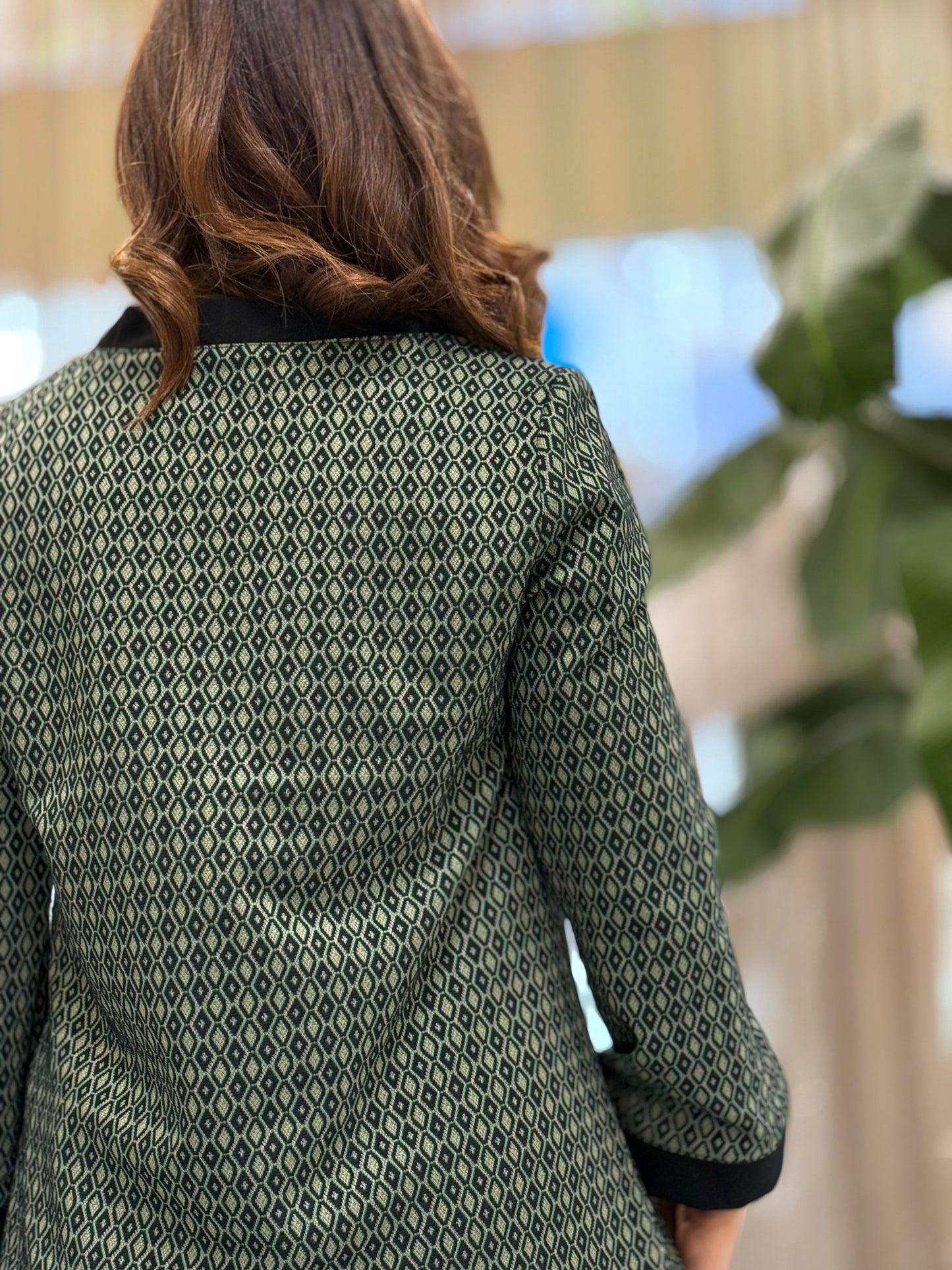 Blusa de malha verde