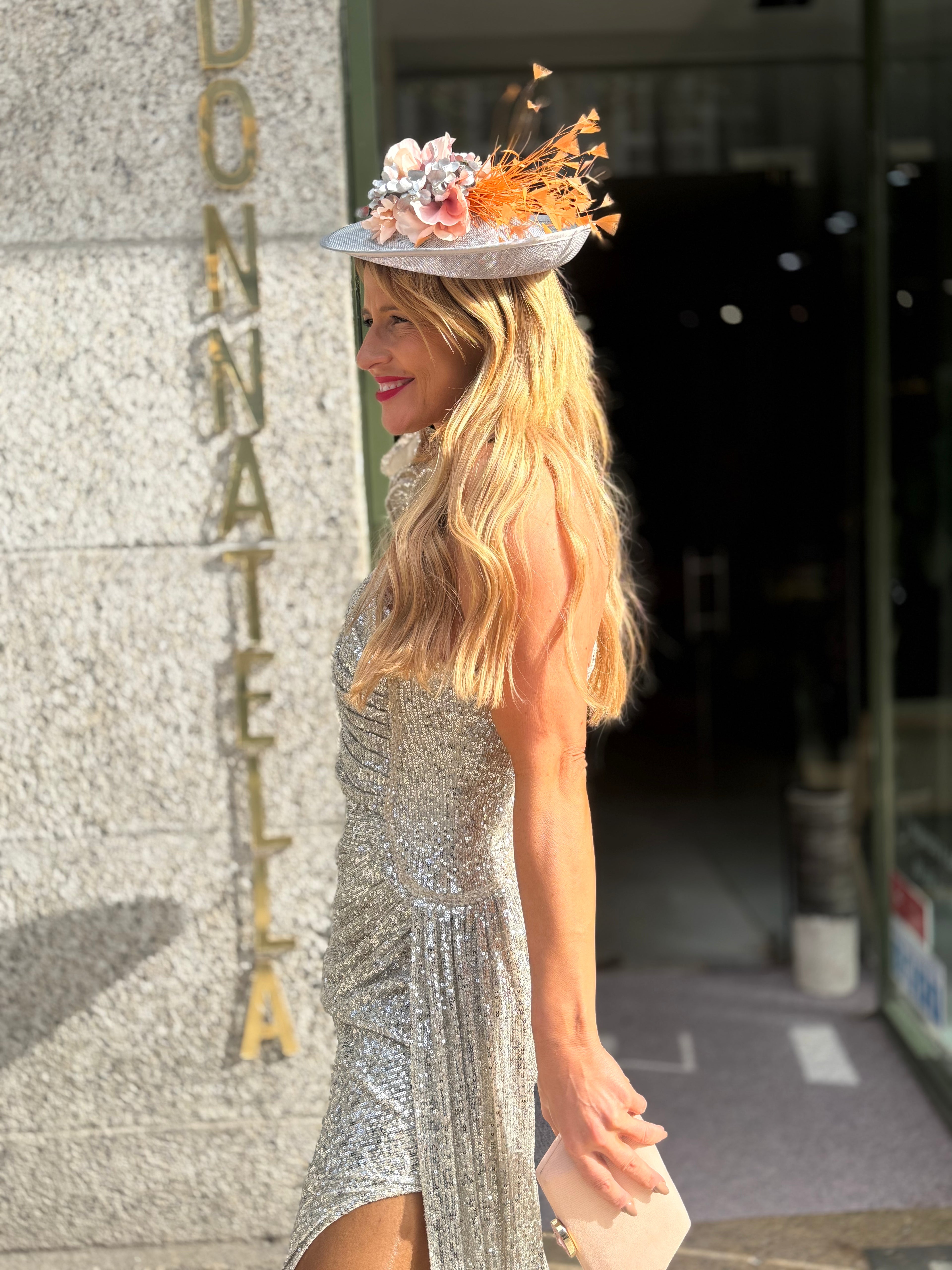 VESTIDO PRATEADO BRILHO