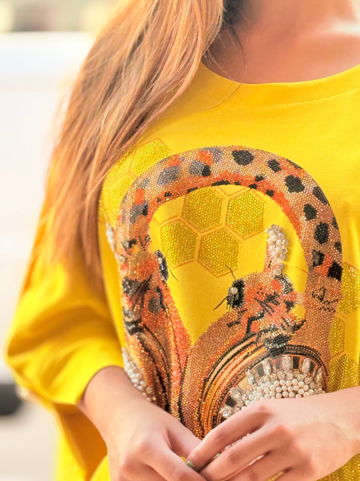 T-shirt com brilho