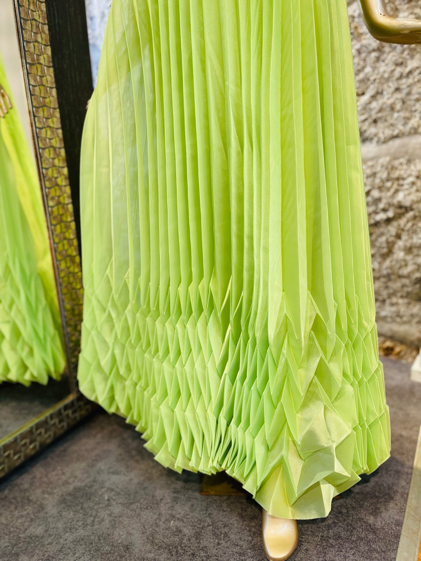 Vestido plissado