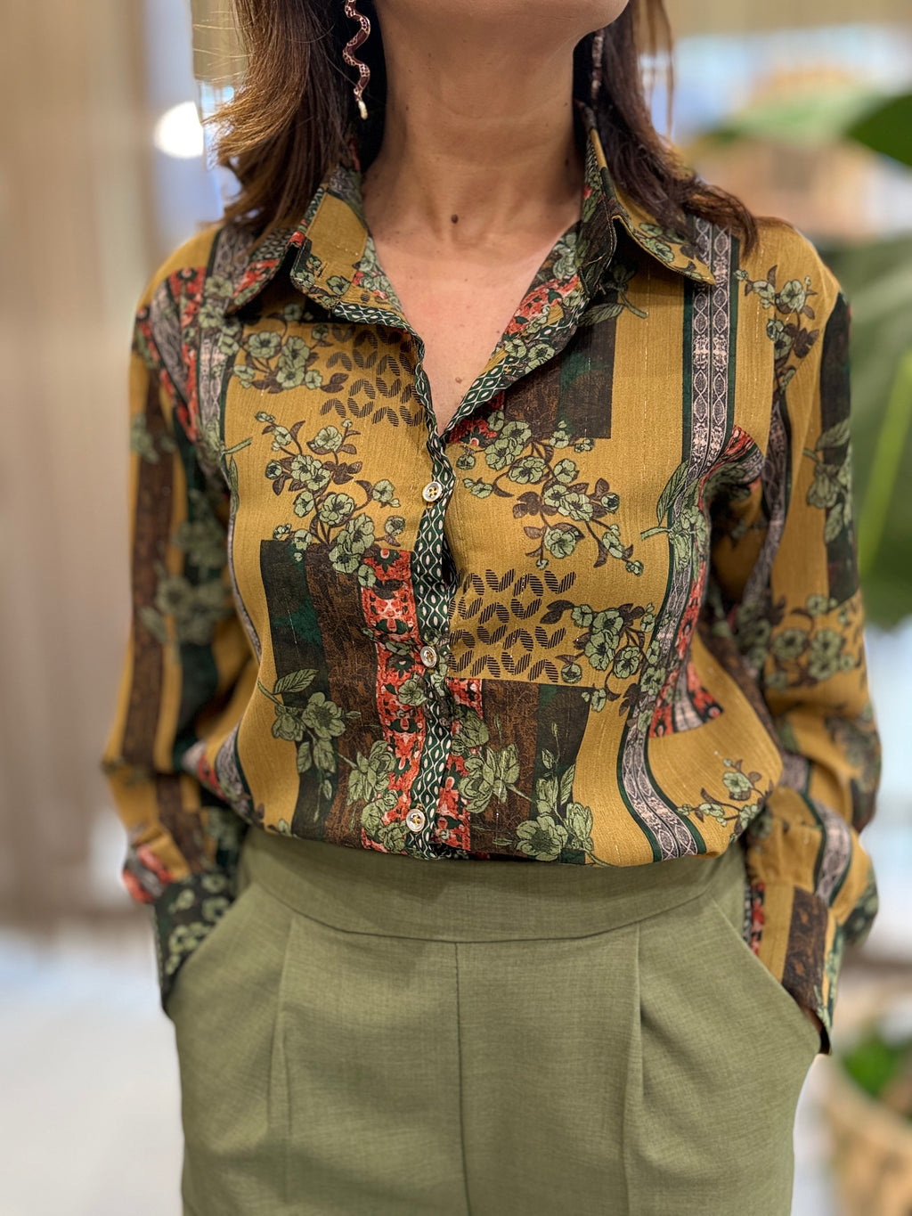 Blusa com padrões