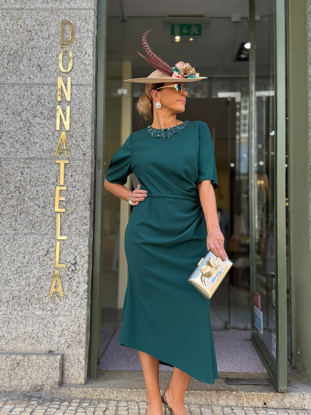 VESTIDO MIDI VERDE
