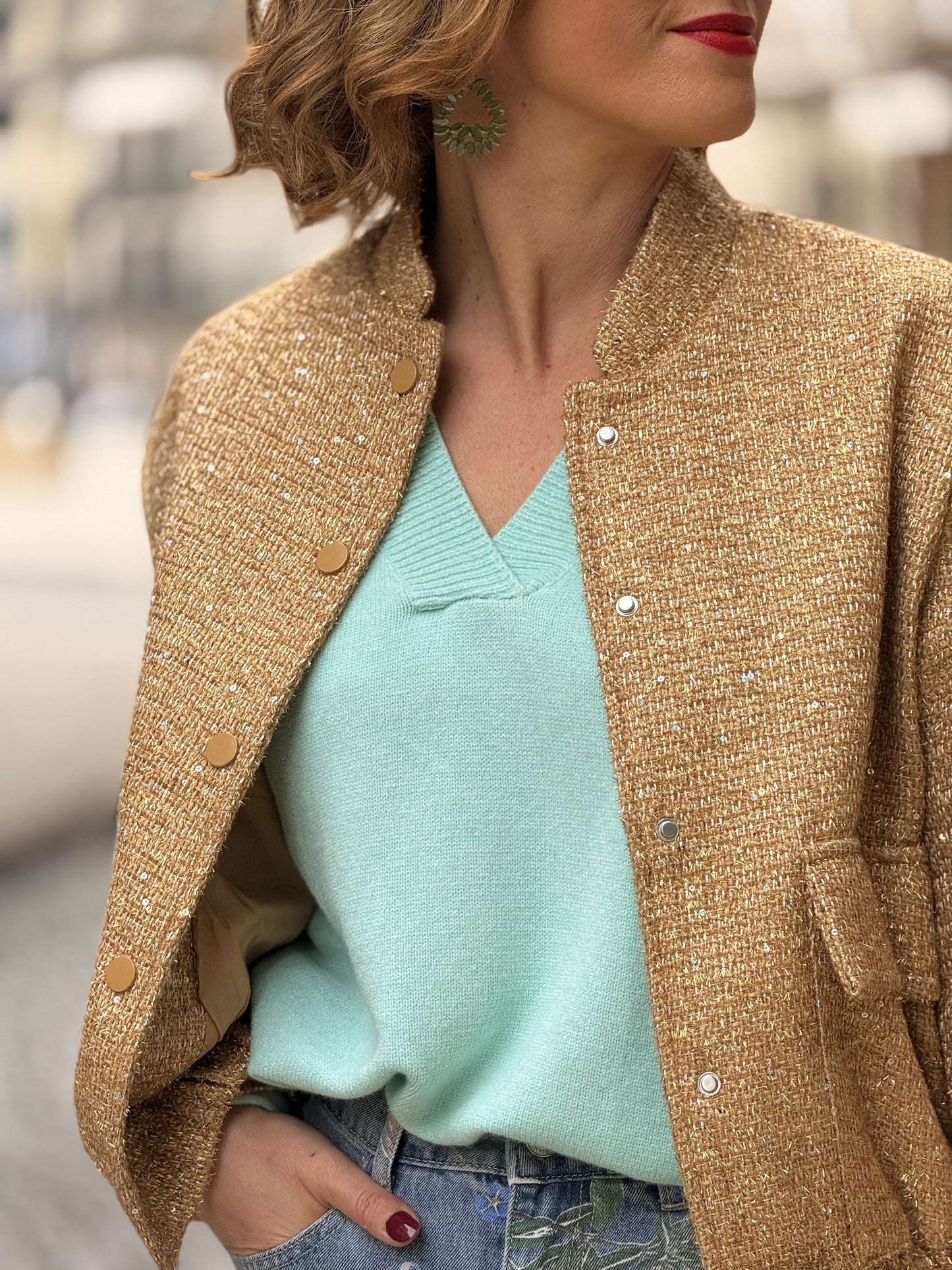 Bomber dourado