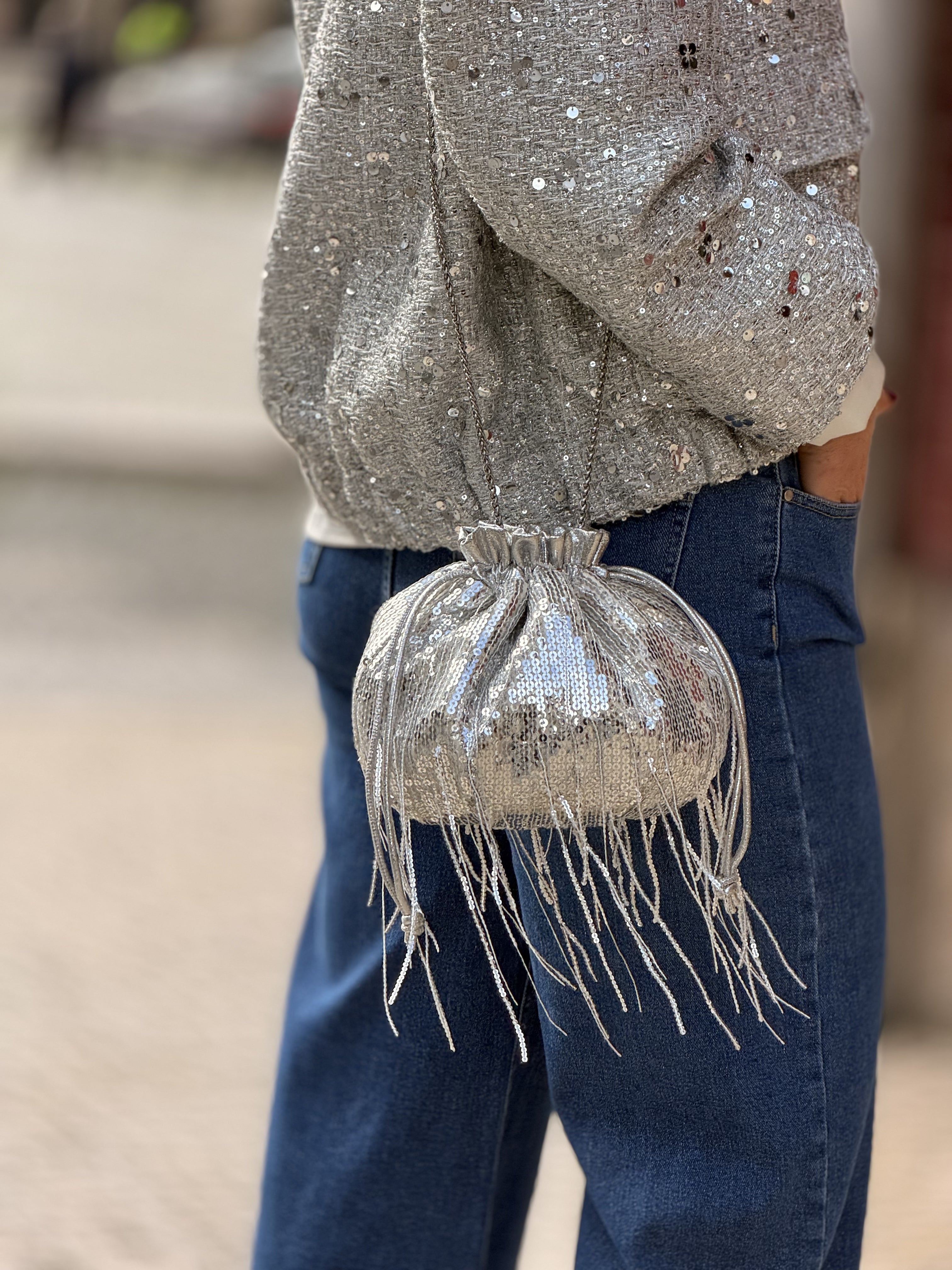 Bolsa de lantejoulas