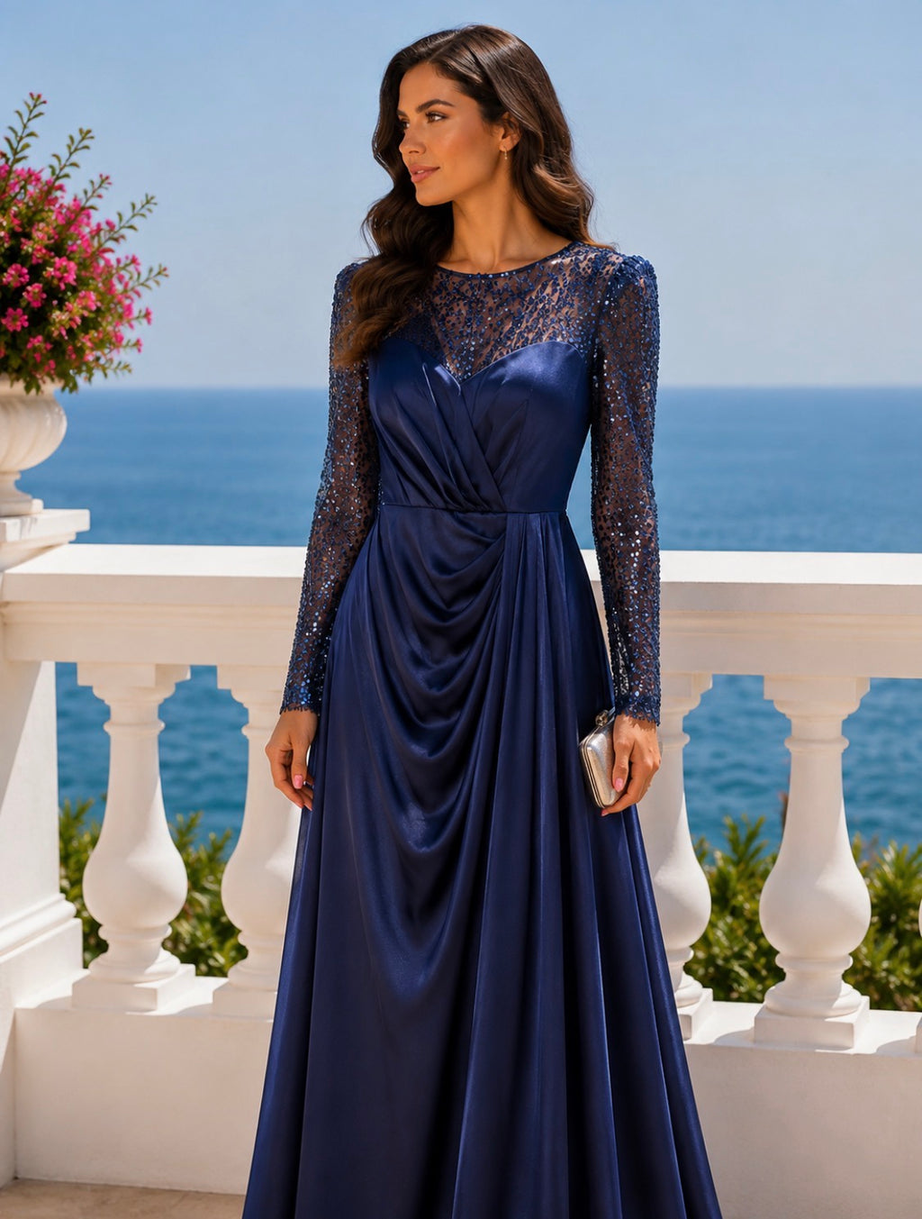 VESTIDO AZUL MARINHO