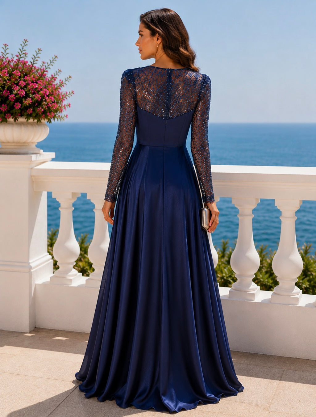 VESTIDO AZUL MARINHO