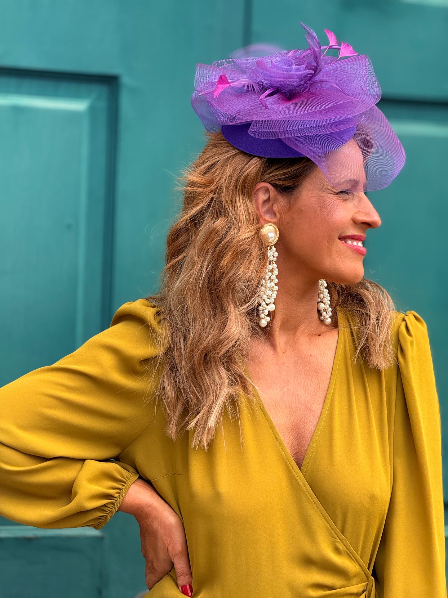 Vestido cruzado e folho SILVINA CAMPOS