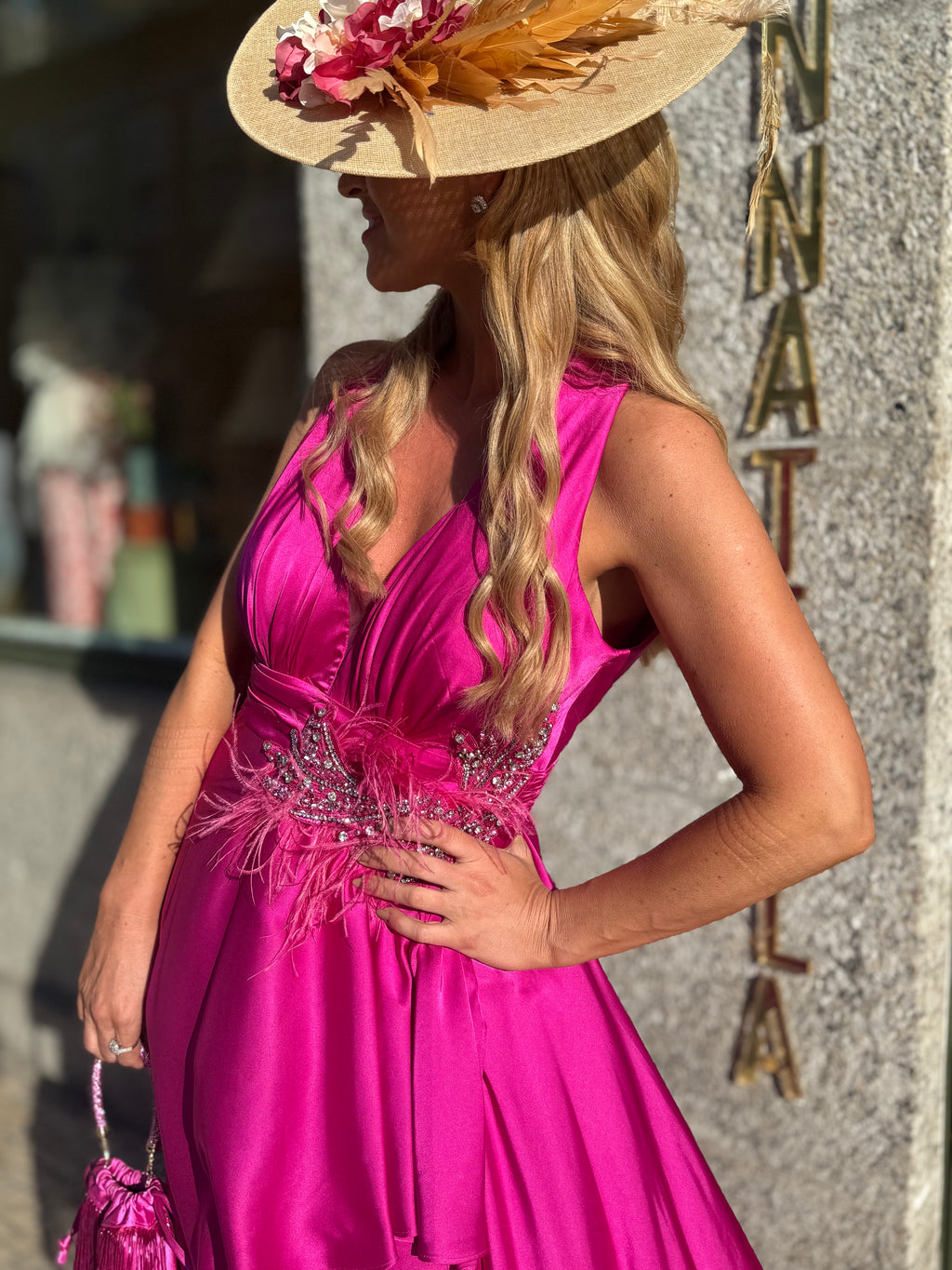 VESTIDO ROSA