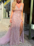 VESTIDO ROSA BRILHO