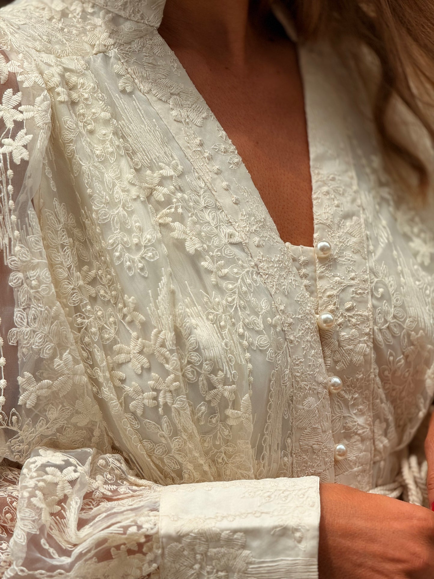 Vestido renda com cinto