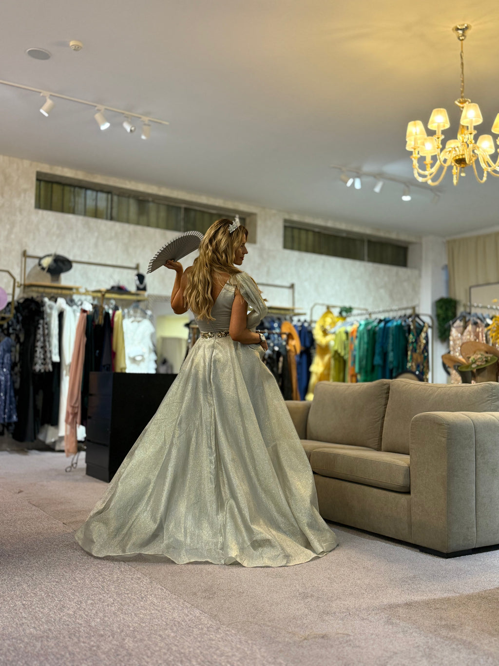VESTIDO PRATEADO PRINCESA