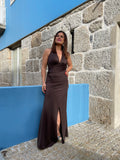 VESTIDO CASTANHO JUSTO