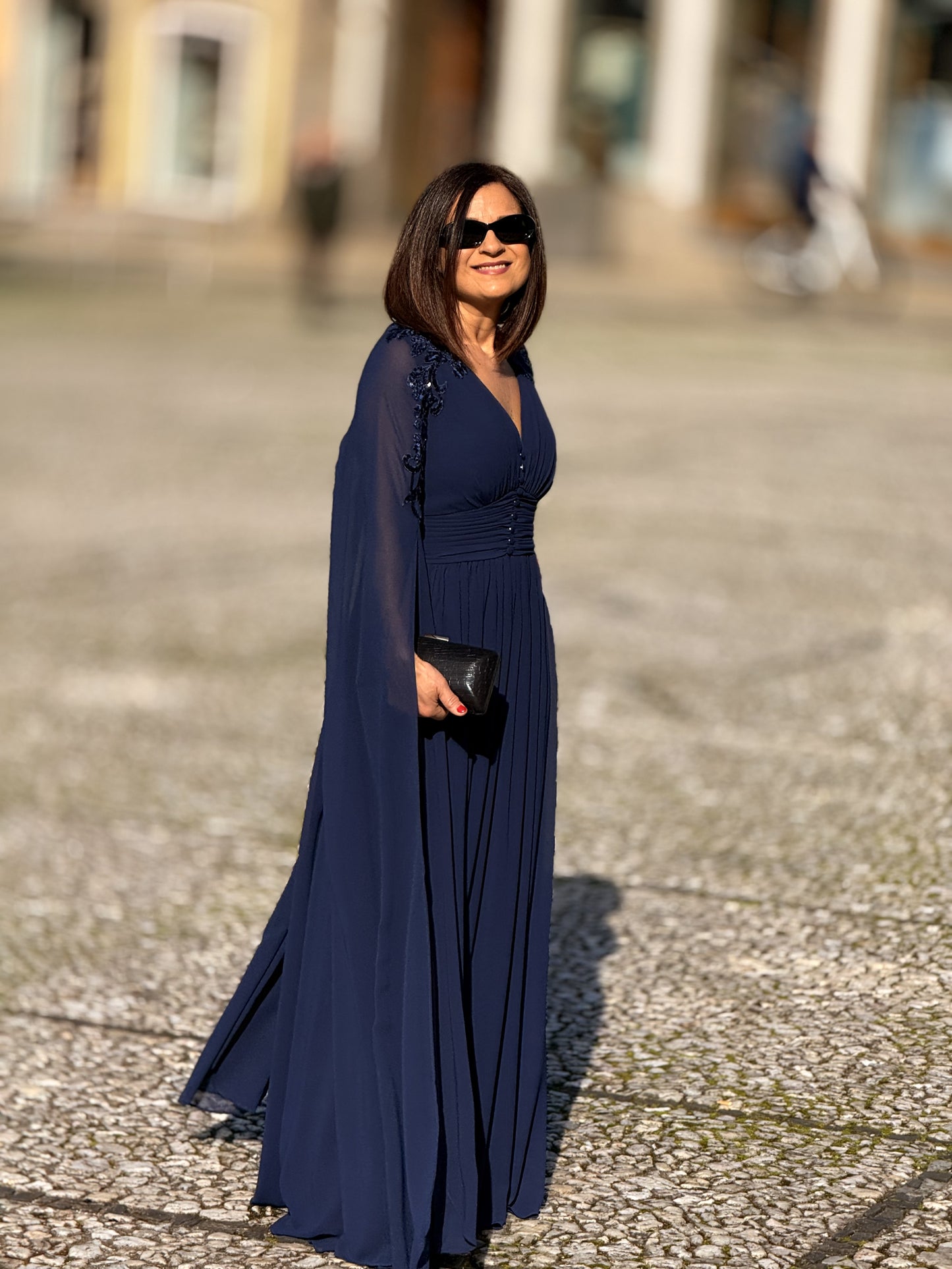 Vestido com manga