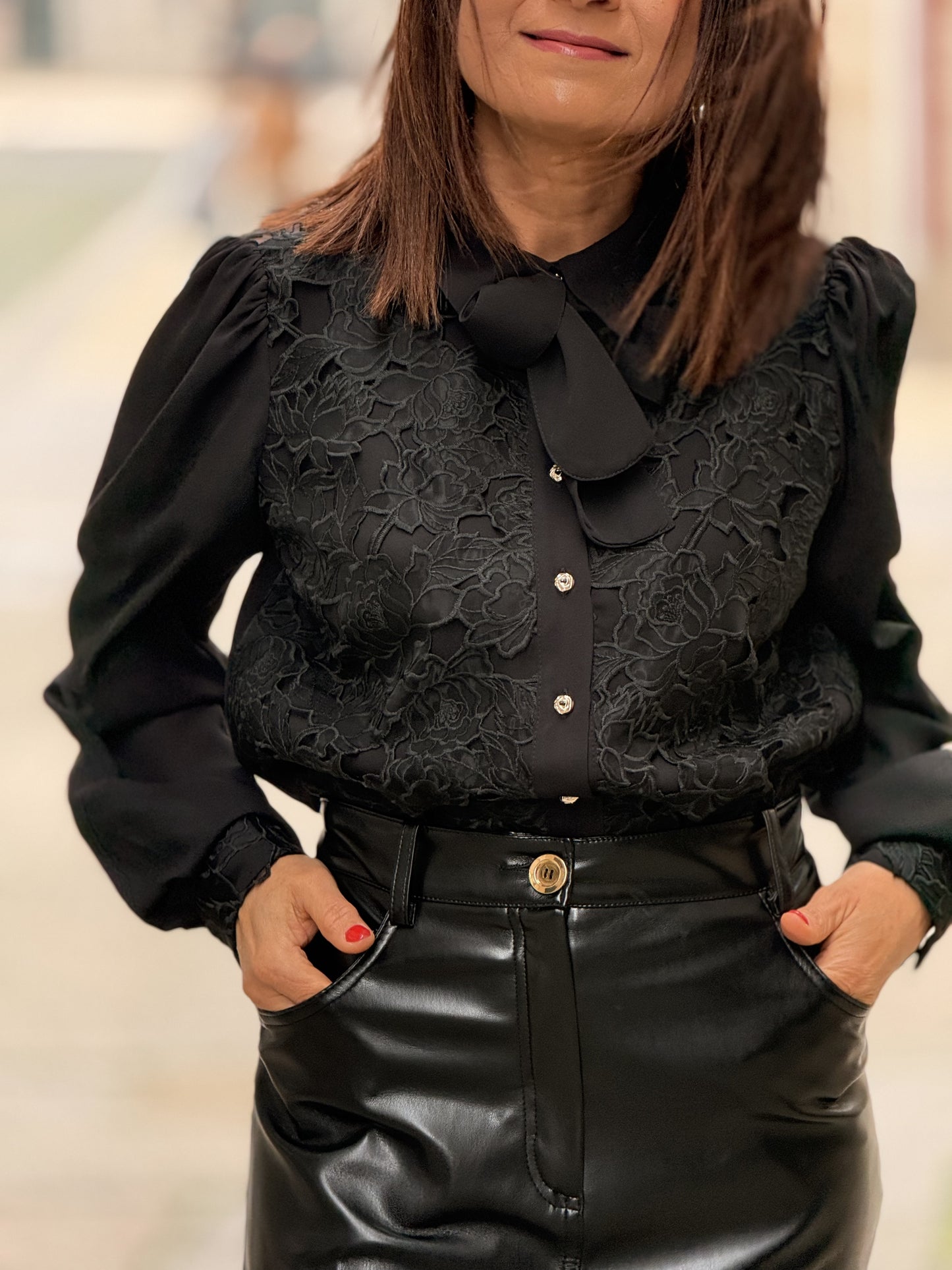 Blusa de renda