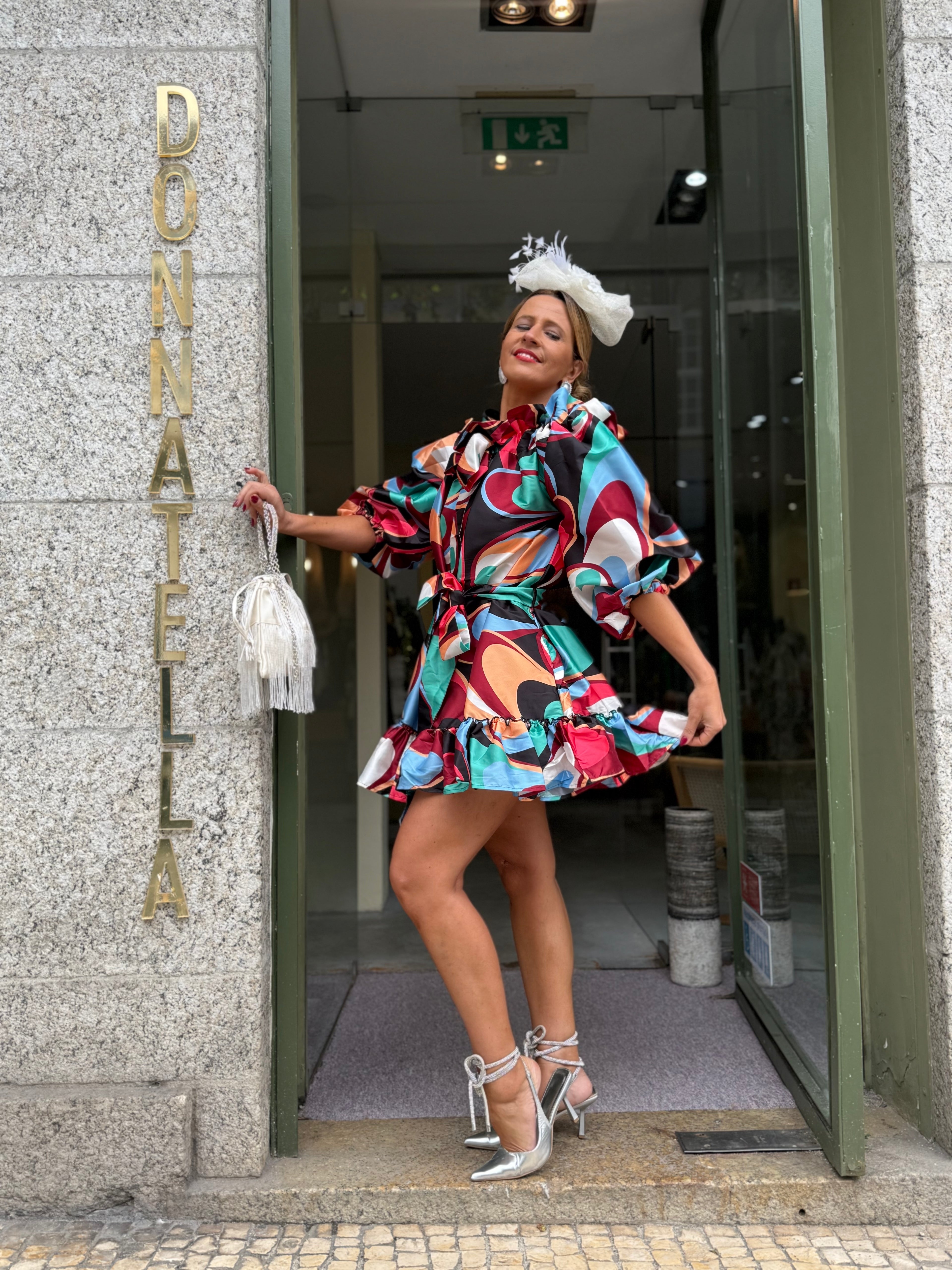 VESTIDO CURTO ESTAMPADO